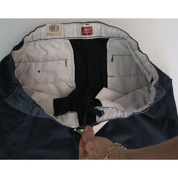 Levi's A10410003 Men's Sz Large Black XX Chino EZ Taper Stretch Pants $70 - Picture 3 of 11